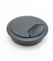 Tapa pasa cable para escritorio 60mm negro