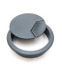 Tapa pasa cable para escritorio 60mm negro