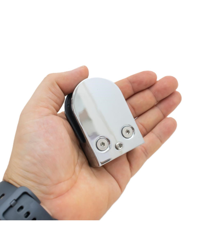Soporte clip para vidrio 24x42x64mm