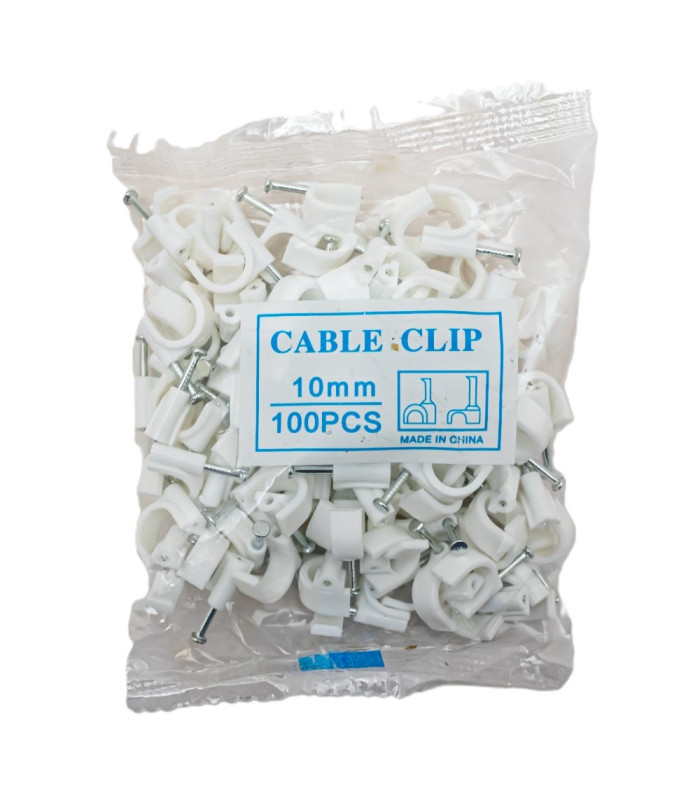 Grampa para cable redondo 10mm 100pc
