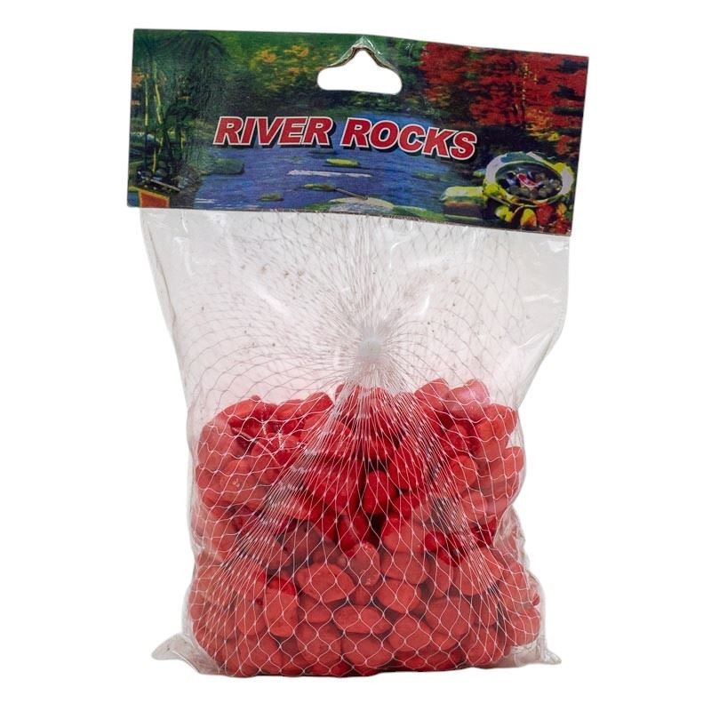 Piedra decorativa rojo