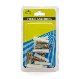 Paquete de tornillo y tarugo 20pc