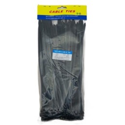 Precinto 10x300 100pc negro