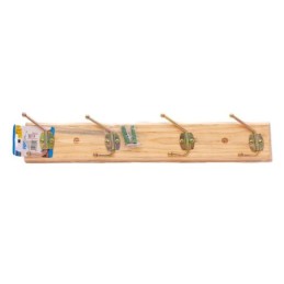 Gancho de madera 4cabeza