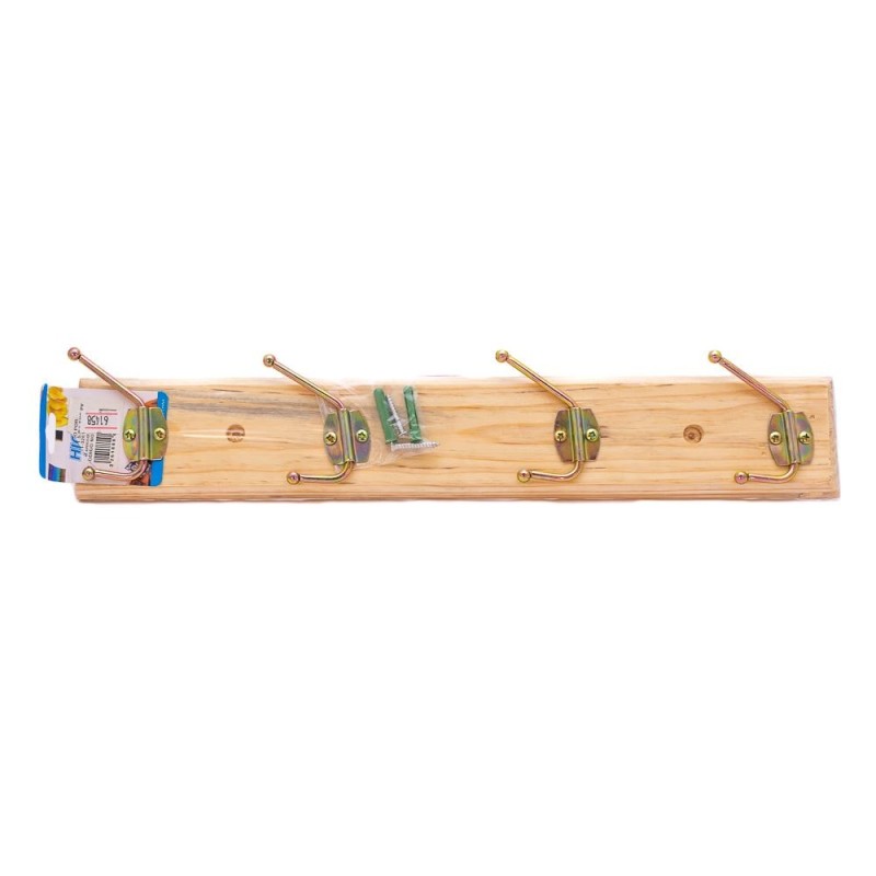 Gancho de madera 4cabeza