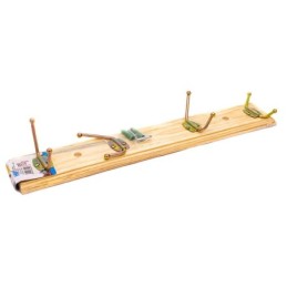Gancho de madera 4cabeza