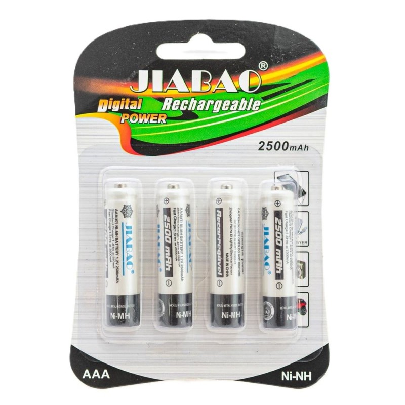 Pila recargable 3A 2500MAH JIABAO