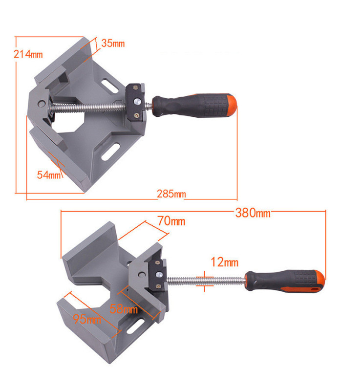 Prensa escuadra de esquina 68mm