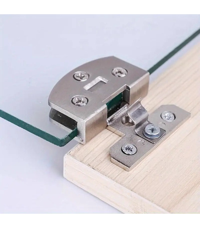 Bisagra inoxidable para vidrio 5-10mm 1par