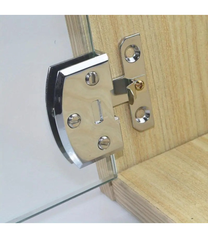 Bisagra inoxidable para vidrio 5-10mm 1par