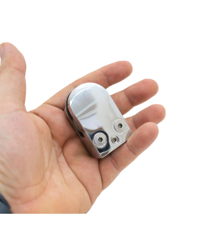 Soporte clip para vidrio 23x32x52mm