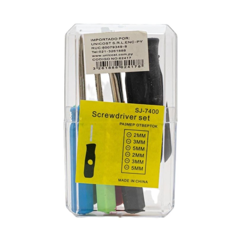 Juego de destornillador 6pc