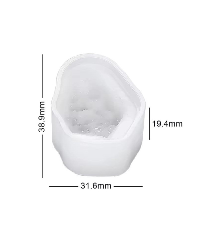 Molde de silicona 3D cristal 21.5x30.7x11.9mm