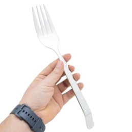 Tenedor de aluminio mango curvado