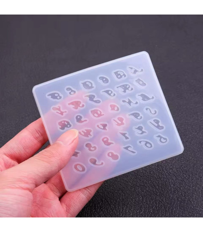 Molde de silicona ABC aritos 9x8cm