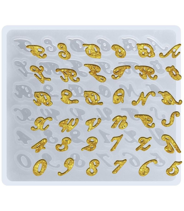 Molde de silicona ABC aritos 9x8cm