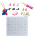 Molde de silicona ABC aritos 9x8cm