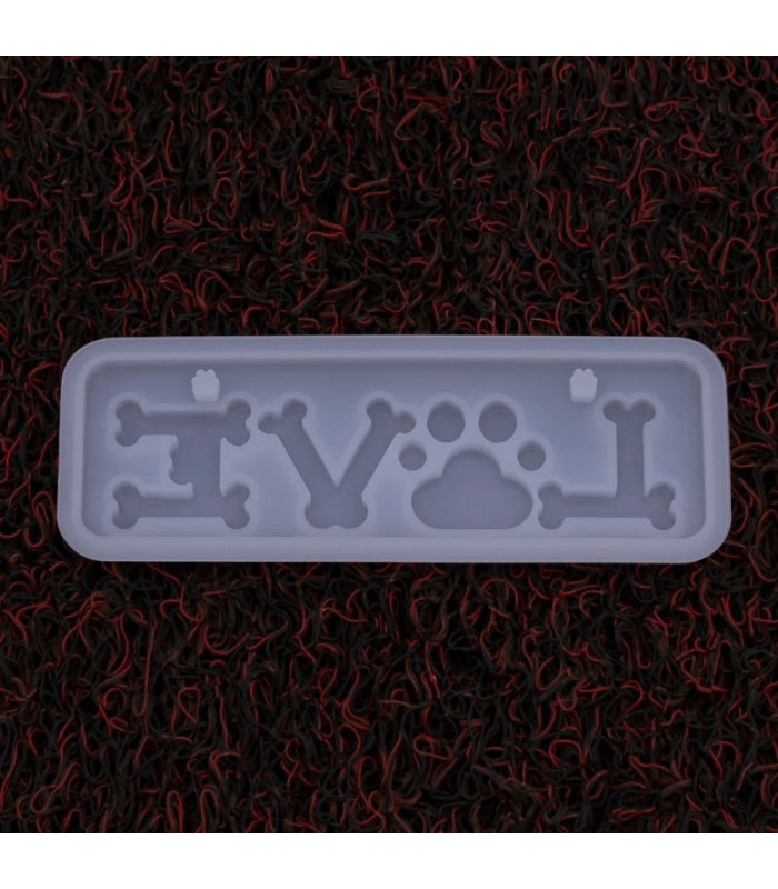 Molde de silicona LOVE patita 145x53x10mm