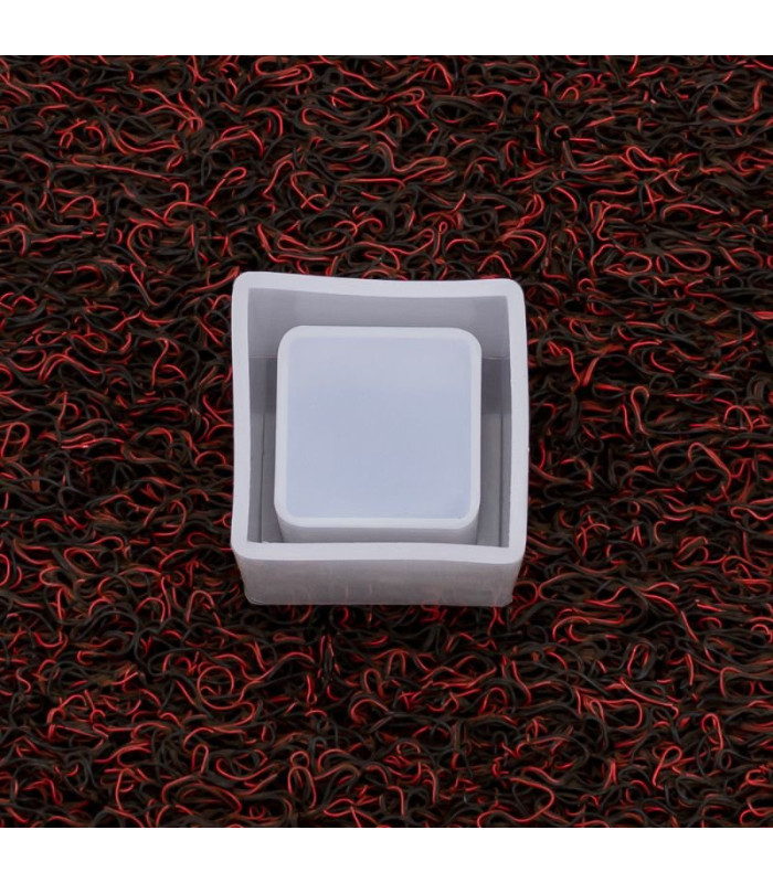 Molde de silicona pote cuadrado 6x5cm