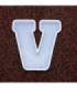 Molde de silicona letra V 170x155x20mm