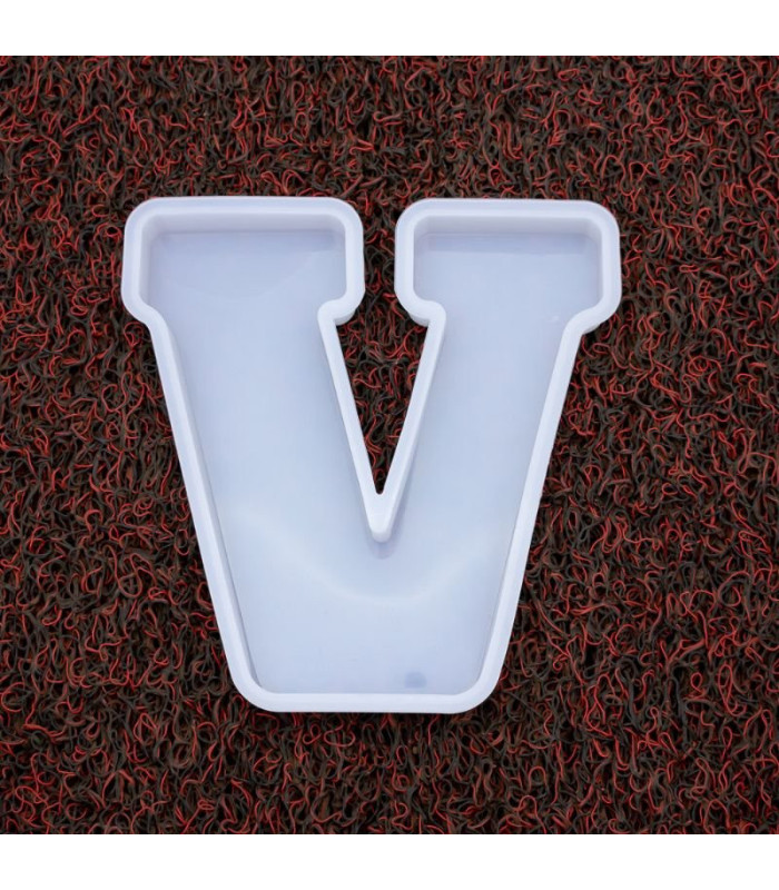 Molde de silicona letra V 170x155x20mm