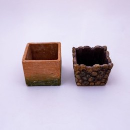 Maceta de ceramica cuadrado