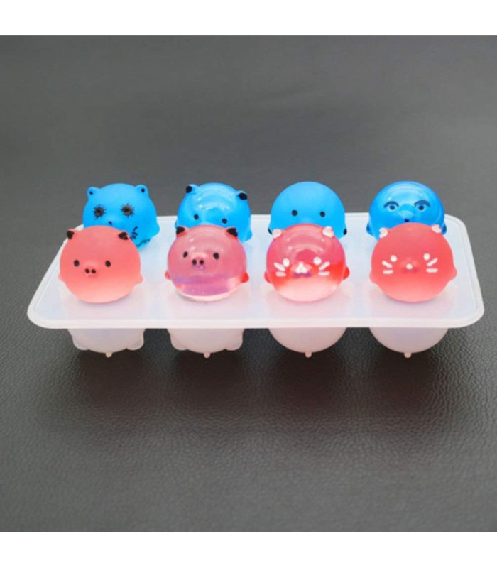 Molde de silicona 8 animales 160x85cm