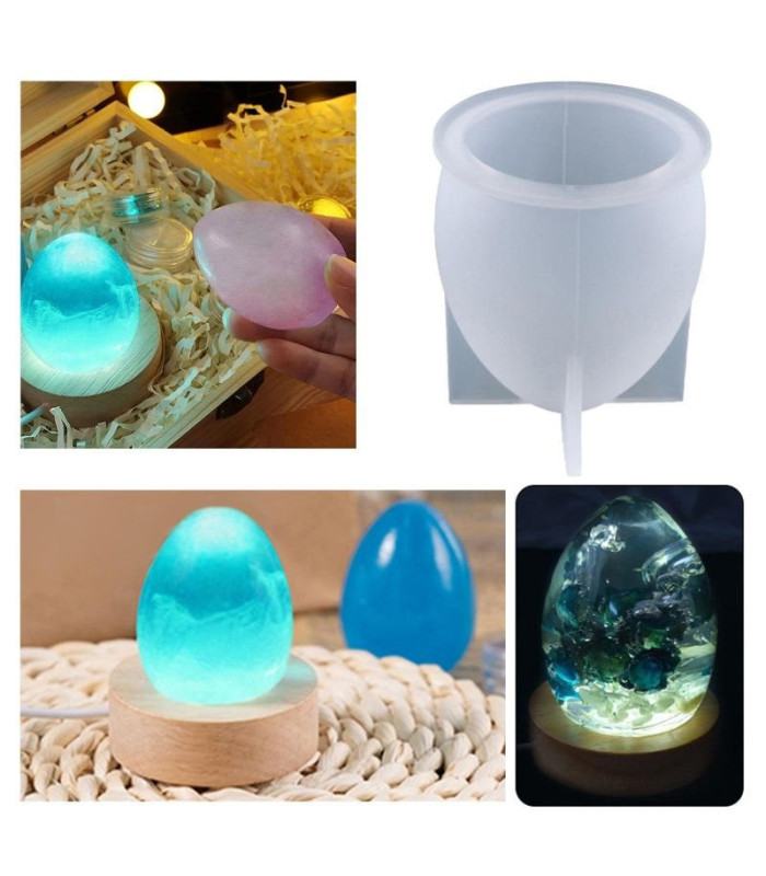 Molde de silicona huevo 3D 50mm