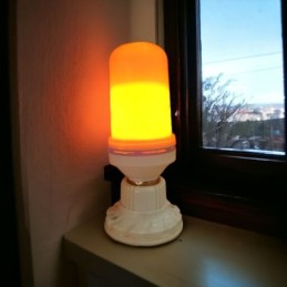 Luz led flama artificial