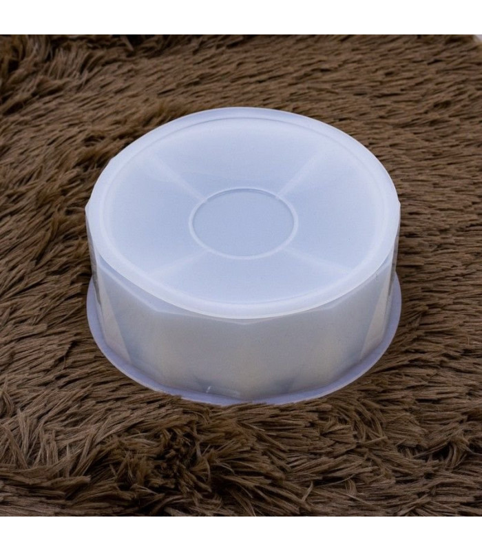 Molde de silicona alhajero circular con tapa 16cm