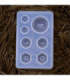 Molde de silicona gema 7 diseños 7.5cm