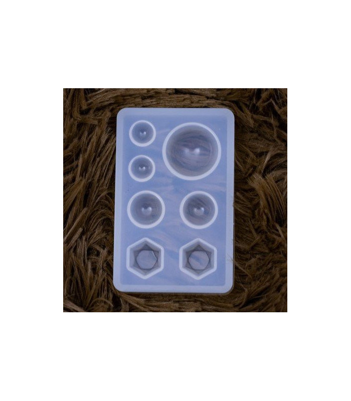 Molde de silicona gema 7 diseños 7.5cm
