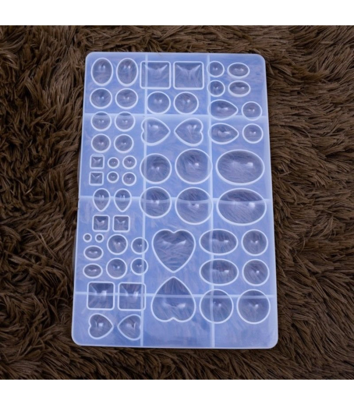 Molde de silicona gemas 58 diseños 260x165mm