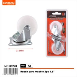 Rueda para muebles 1.5  2pc EXPRESOL
