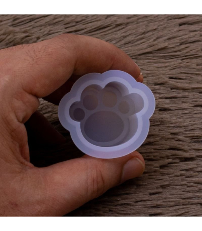 Molde de silicona pata de gato 3.5x3.5cm