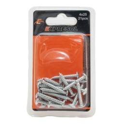 Paquete de tornillo 4x25mm 21pc EXPRESOL