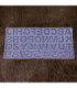 Molde de silicona abc con relieve 180x378mm
