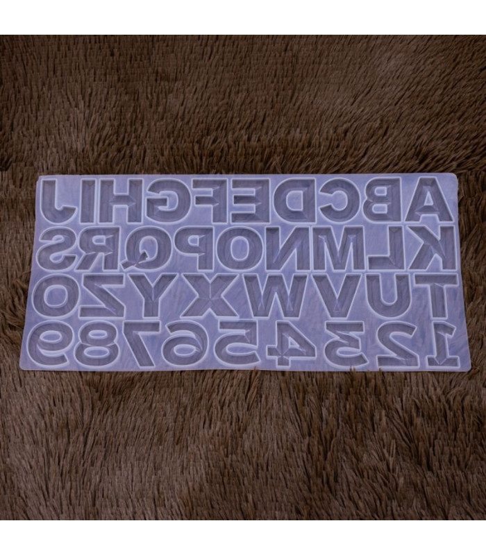 Molde de silicona abc con relieve 180x378mm