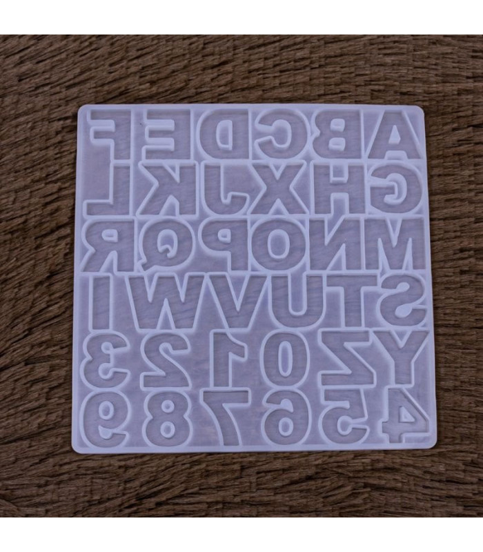 Molde de silicona abc mayuscula 13.9cm
