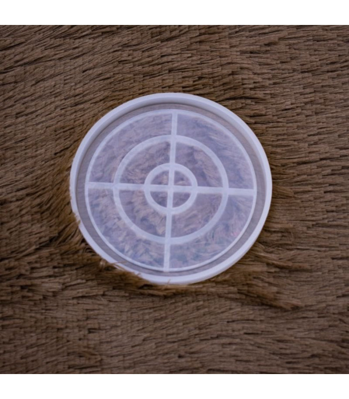 Molde de silicona posavasos circular con brillo 11