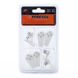 Paquete de gancho plastico 8pc EXPRESOL