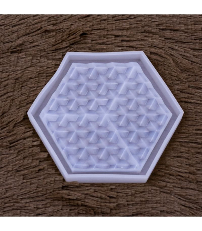 Molde de silicona posavaso hexagonal 105x122mm