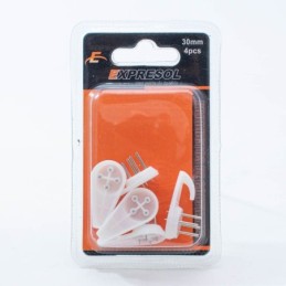 Paquete de gancho plastico 4pc EXPRESOL