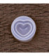 Molde de silicona corazon 3d 3.6x1.4cm
