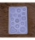 Molde de silicona boton 14 diseños 10x7cm