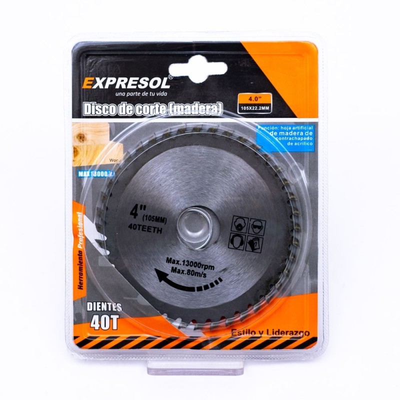 Disco de corte para madera 4  105x22.2mm EXPRESOL