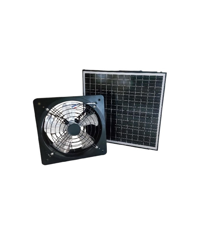 EXTRACTOR DE AIRE SOLAR PARA PARED 12PULG