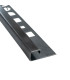 Perfil de piso cuadrado 2.50mt negro mate
