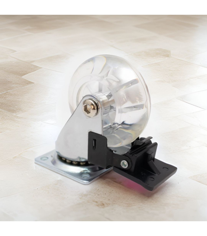 RUEDA GIRATORIO CON FRENO 62MM 30KG