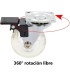 RUEDA GIRATORIO CON FRENO 62MM 30KG